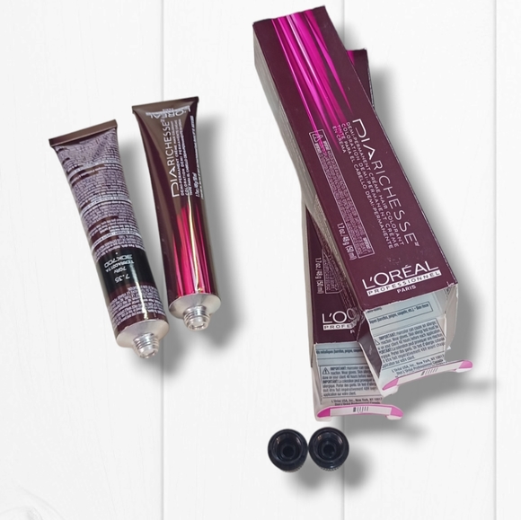 L'Oreal Professionnel DIARichesse 2 Tubes Ammonia-Free 7.35/7GRV Terracotta - Picture 10 of 16